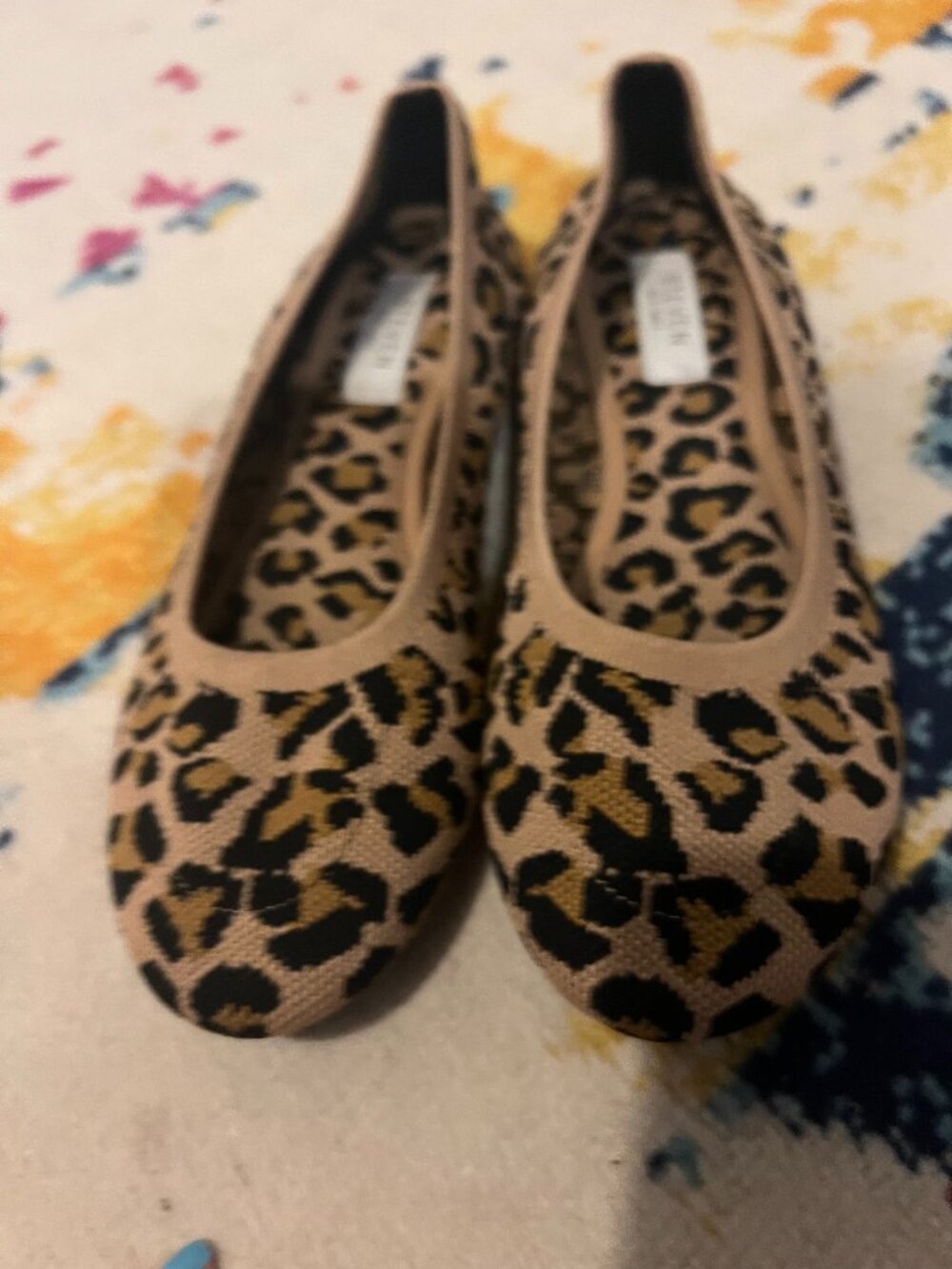 Steven New York Leopard Print Ballet Flats